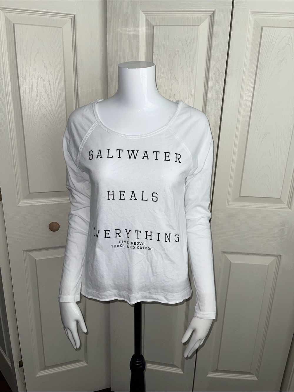 Coastal Classic women's "Saltwater Heals Everything" Long Sleeve Top. #0414